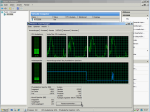 Grundauslastung des Hyper-V Hosts Grundauslastung des Hyper-V Hosts