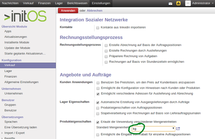 Bestimmung der Standard-Mengeneinheit product-default-uom-configuration