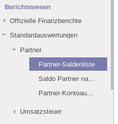 V8: Partner-Saldenliste